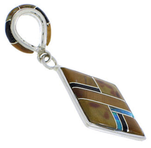 Silver Multicolor Jewelry Pendant PX23852
